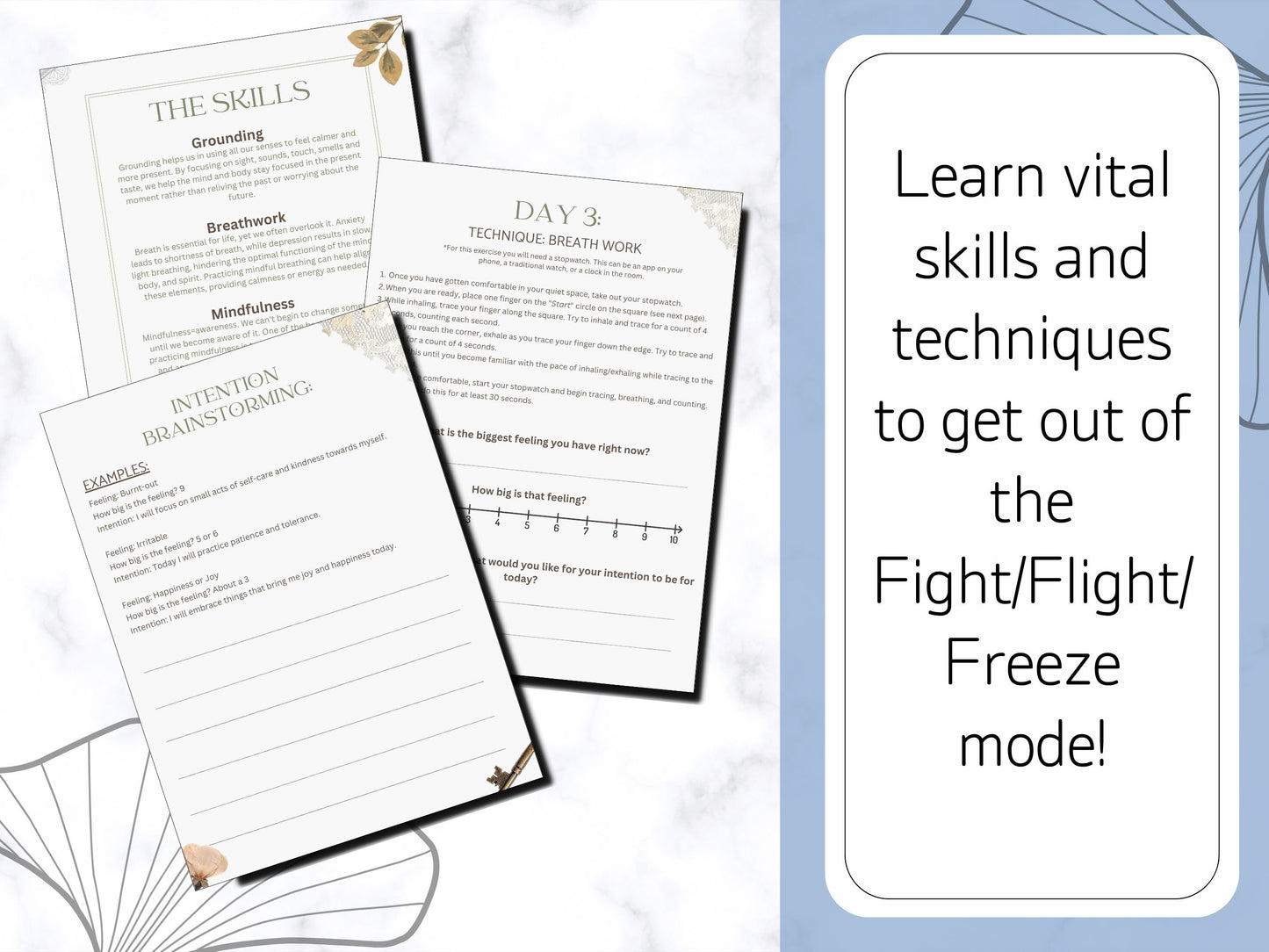 The Mindful Mornings: Intentions and Wellness Digital Workbook