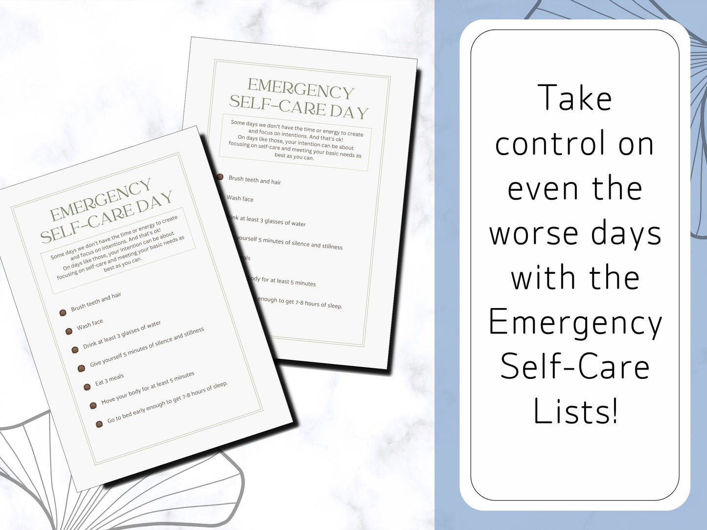 The Mindful Mornings: Intentions and Wellness Digital Workbook