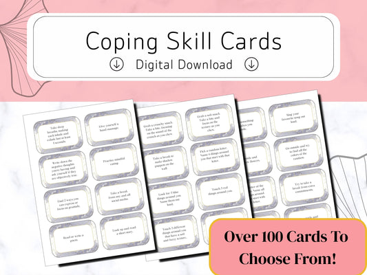 Coping Skill Cards- Digital PDF