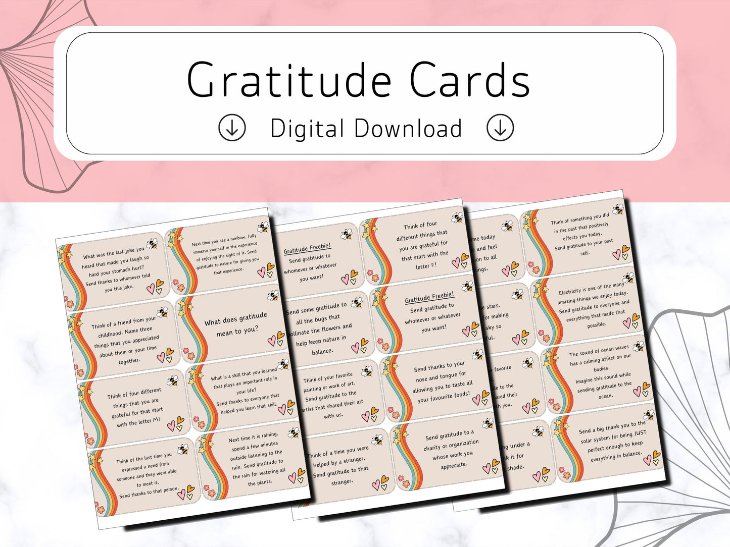 Gratitude Cards! -Digital Download