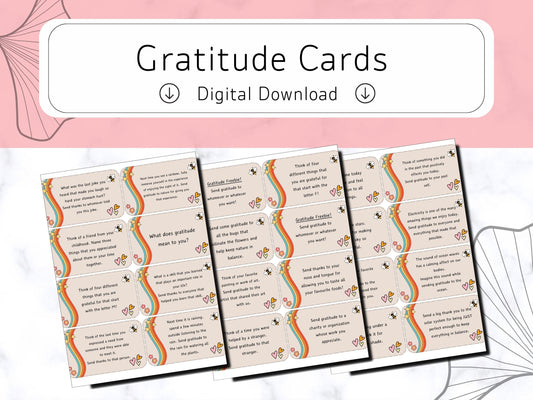 Gratitude Cards! -Digital Download