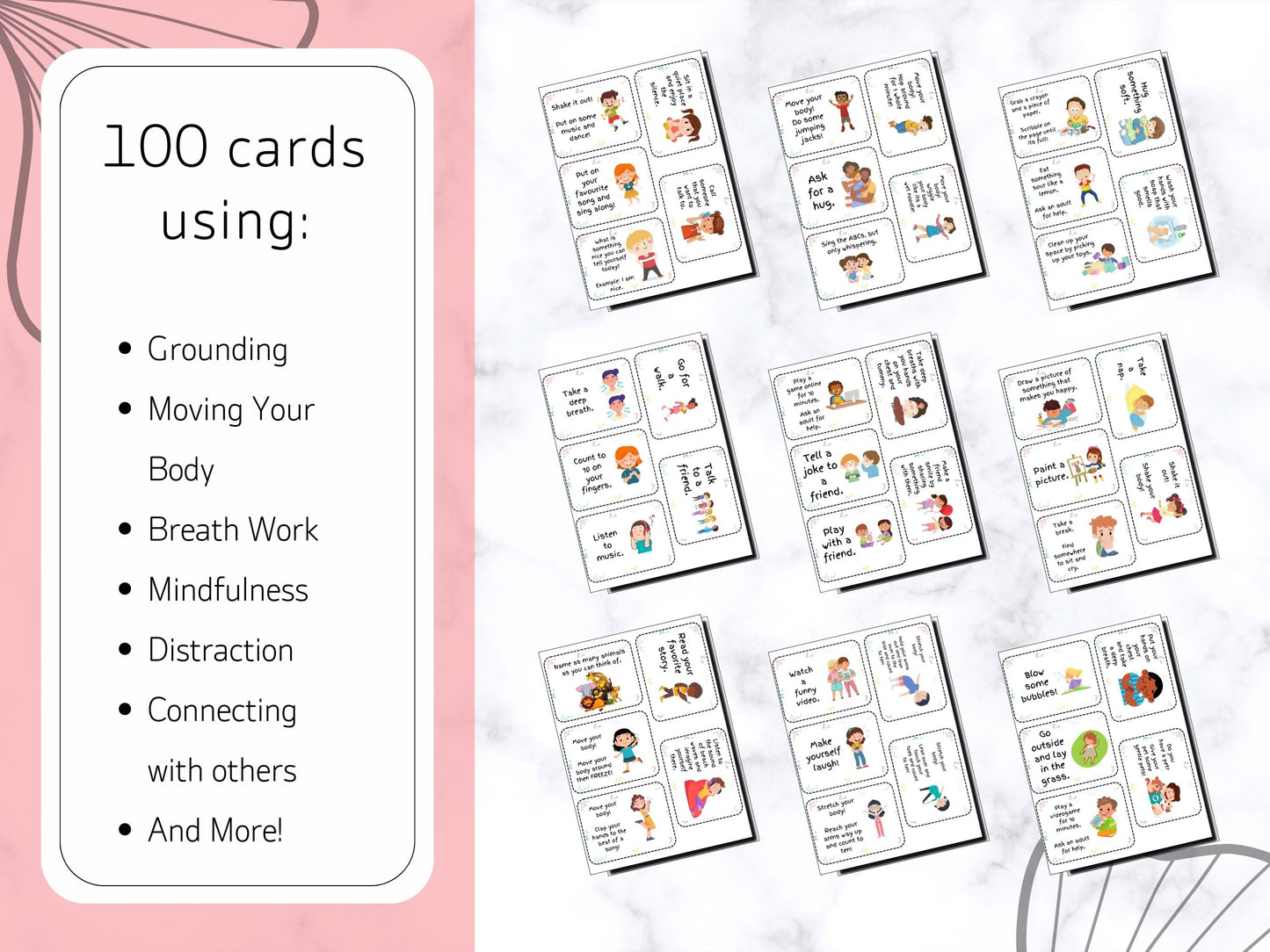 Coping Skill Cards for Kids- Digital PDF