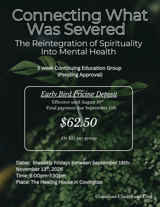 Connecting What was Severed: Early Bird Pricing-Deposit