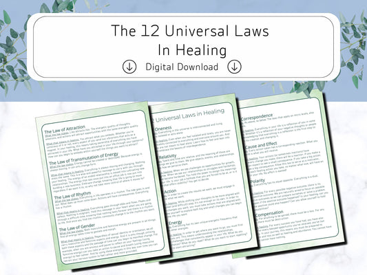 The 12 Universal Laws in Healing-Free PDF