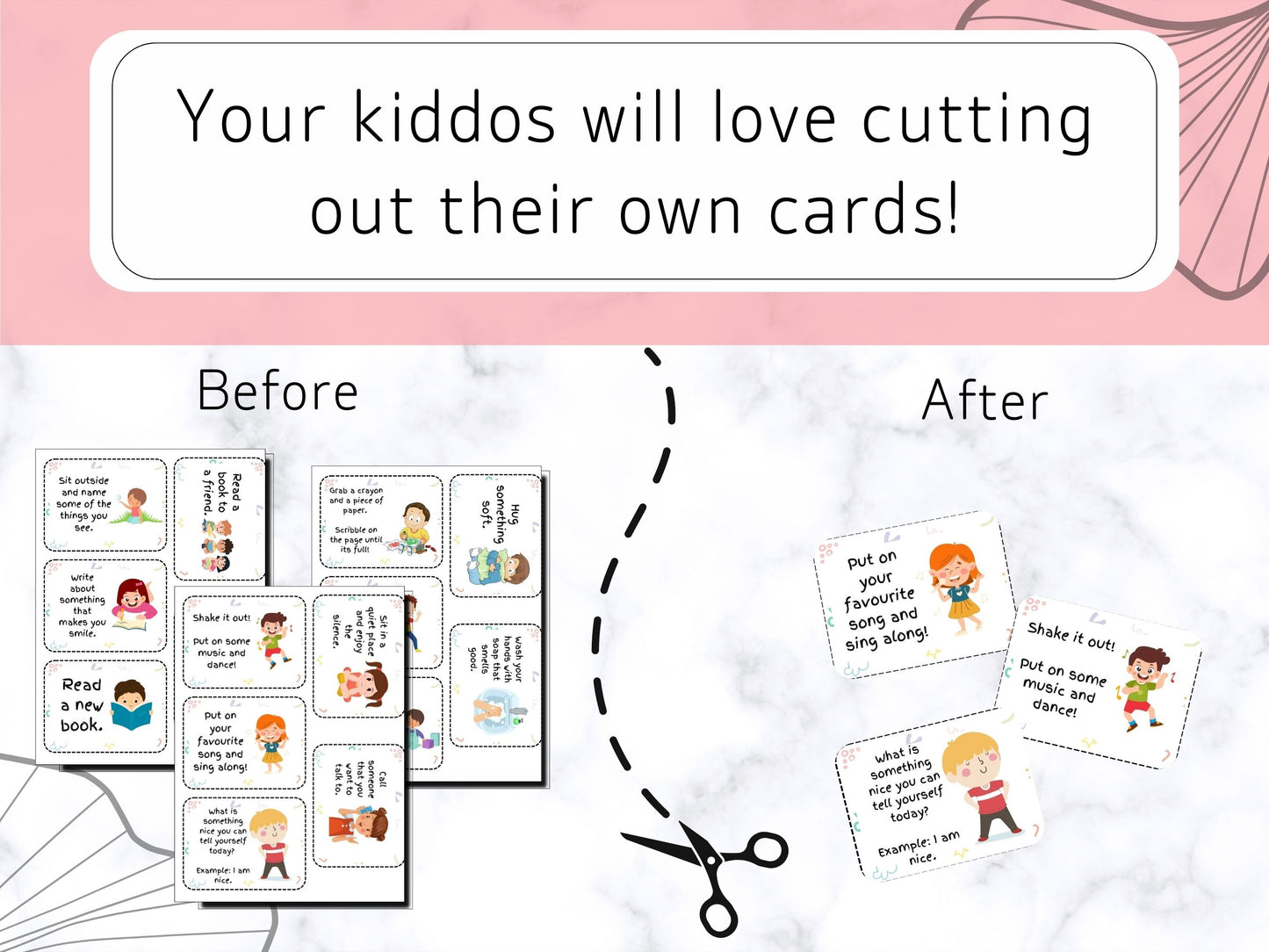 Coping Skill Cards for Kids- Digital PDF